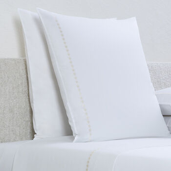 Houndstooth Embroidery Euro Sham
